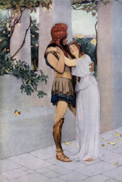 Troilus en Cressida door after William Henry Margetson